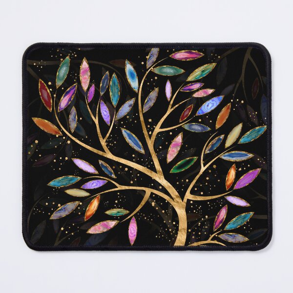 Item preview, Golden Tree Branch Geode Leaves designed and sold by k9printart.