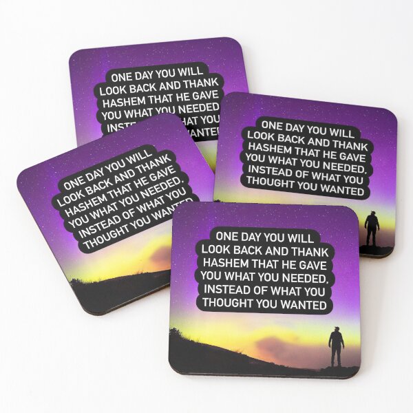 Item preview, One day you will look back and thank Hashem that he gave you what you needed, instead of what you thought you wanted designed and sold by Stories To Inspire - Motivational Jewish Quotes.