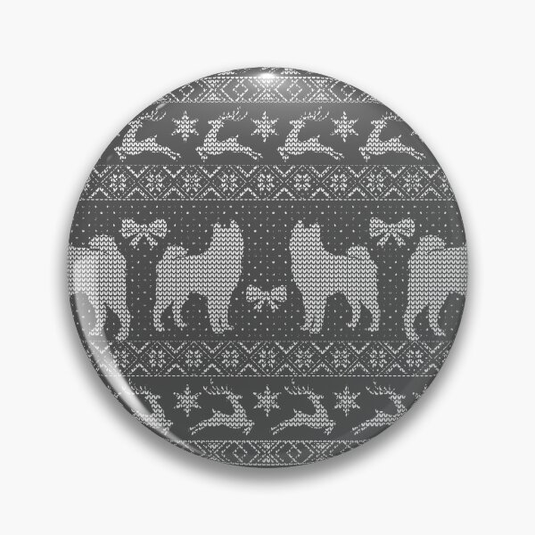 Item preview, Ugly Christmas sweater dog edition - Akita / Shiba inu designed and sold by Camilla Fjäder.
