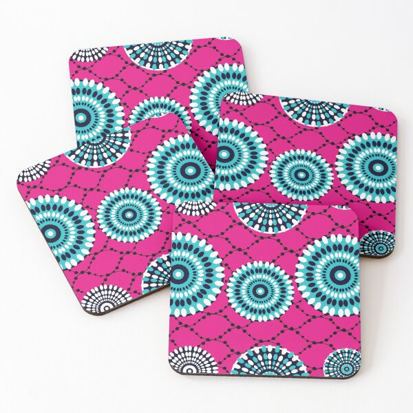 Item preview, African ethnic traditional pink pattern. designed and sold by CuteBeeDesign.