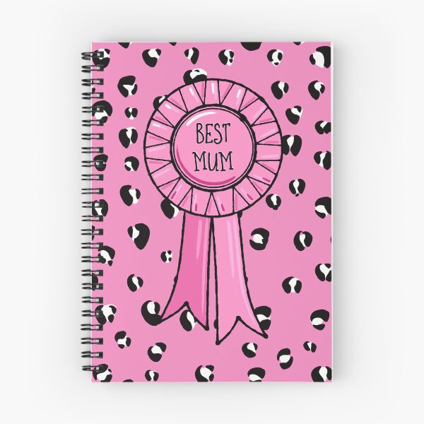 Item preview, Best Mum Rosette (pink leopard print background) designed and sold by Adam Regester.