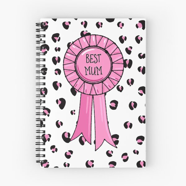 Item preview, Best Mum Rosette (leopard print background) designed and sold by Adam Regester.