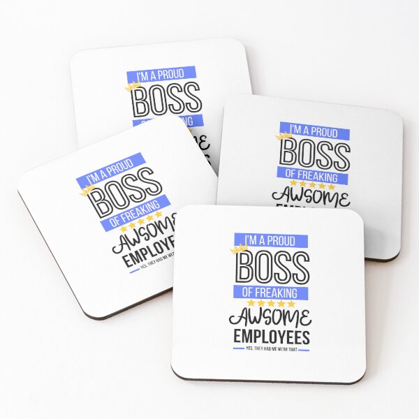 Item preview, I Am A Proud Boss Of Freaking Awesome Employees, Funny Workplace, Gift for your Boss designed and sold by CandyDroidMerch.