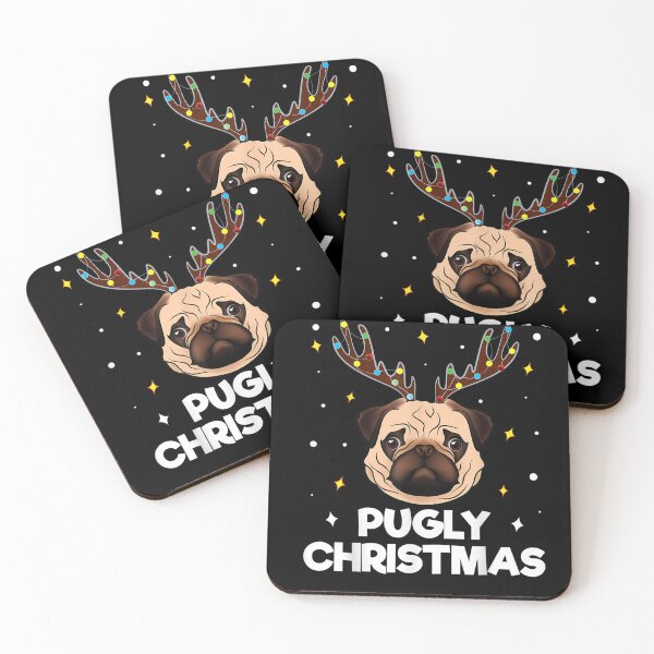 Item preview, Pugly Christmas Ugly Pug Lover Gifts Funny Merry Pugmas T-Shirt designed and sold by BuckelLiese.
