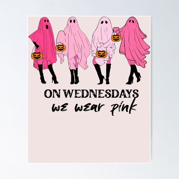 On Wednesday We Wear Pink Ghost Sweatshirt, Mean Girls Ghost Shirt