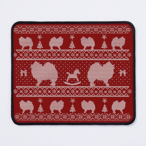 Item preview, Ugly Christmas sweater dog edition - Spitz red designed and sold by Camilla Fjäder.