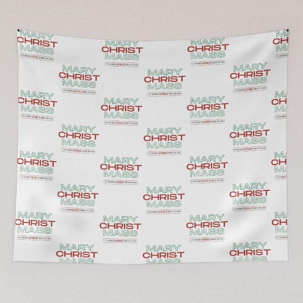 Item preview, Mary Christ Mass - The Most Catholic Time Of The Year (Colour) designed and sold by domusfidei.