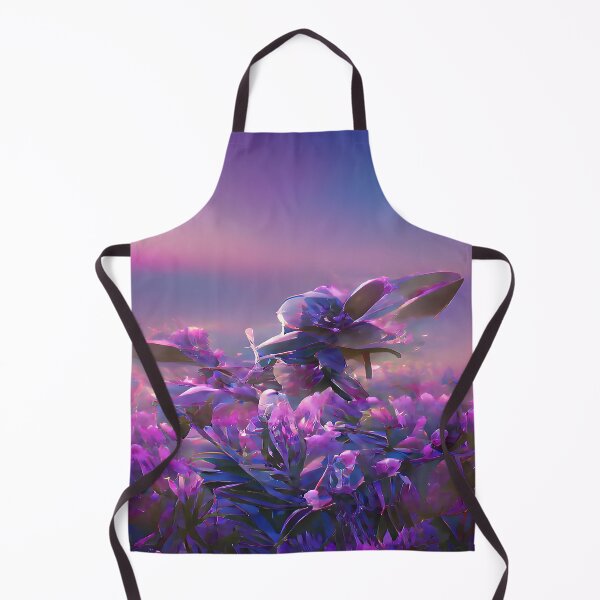 Item preview, Lavender Flower Field Purple and Blue Sky Abstract designed and sold by deniselynnimage.