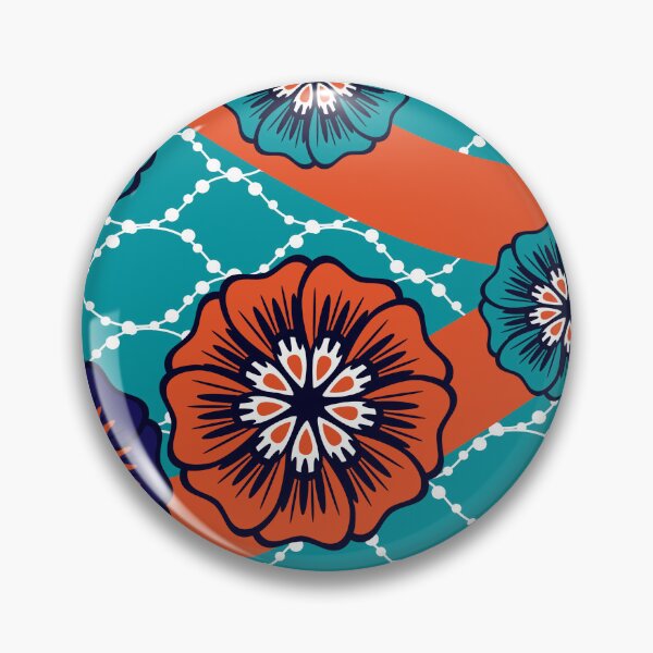 Item preview, African ethnic traditional blue pattern designed and sold by CuteBeeDesign.