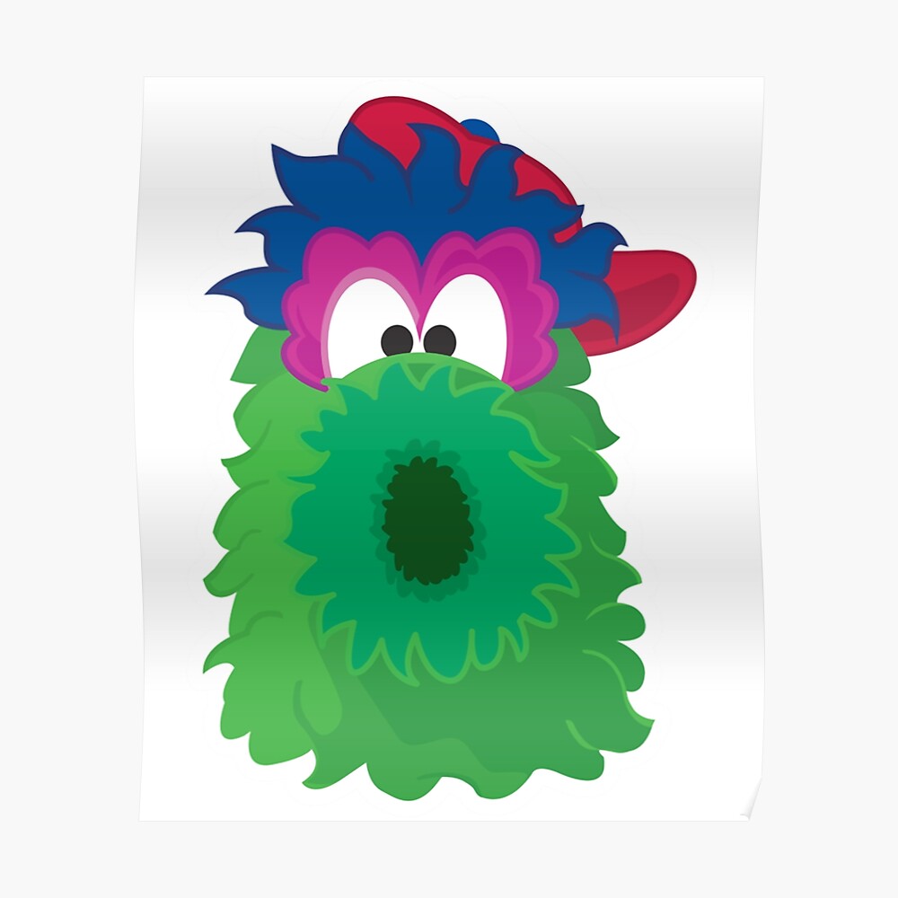 Philadelphia Phillies Phillie Phanatic 14 x 20 Minimalist Mascot Art