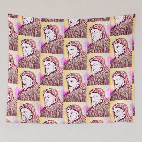 Item preview, Geoffrey Chaucer Artwork | Geoffrey Chaucer Portrait | Geoffrey Chaucer Wall Art  designed and sold by Suyogsonar25.