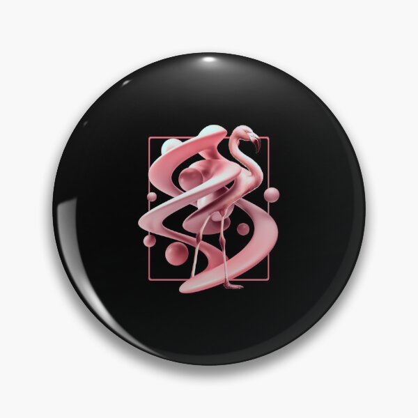 Item preview, abstract modern flamingo art  designed and sold by meallaanezz.