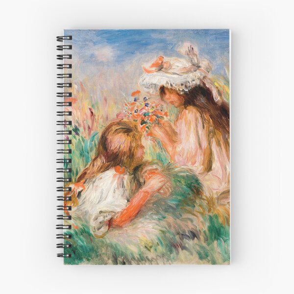 Item preview, Girls in the Grass Arranging a Bouquet by Pierre-Auguste Renoir designed and sold by InHerits.