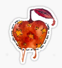 Red Remarkable Winter Apples Sticker