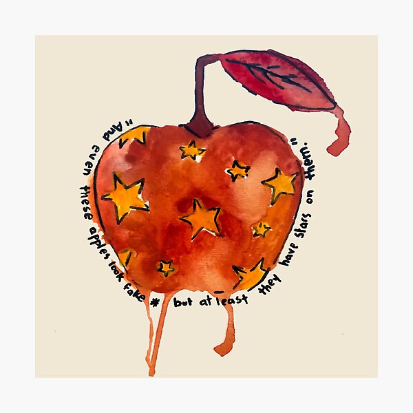 Red Remarkable Winter Apples Photographic Print