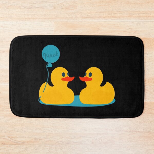 Item preview, Two little yellow rubber ducks with a blue quack balloon designed and sold by marie-inks.