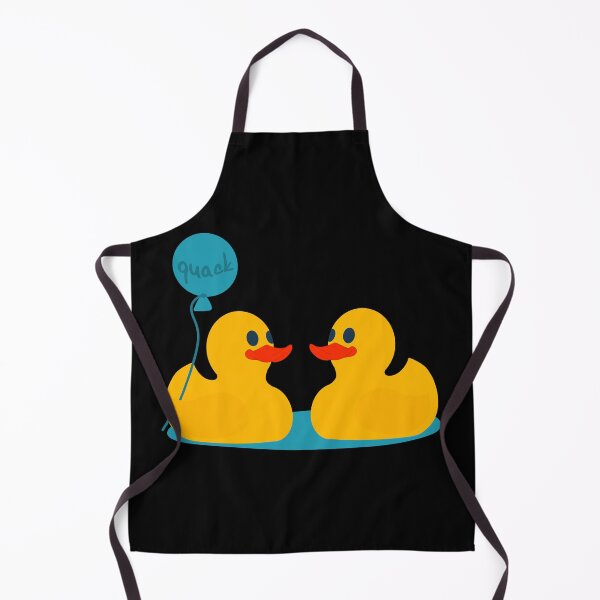 Item preview, Two little yellow rubber ducks with a blue quack balloon designed and sold by marie-inks.