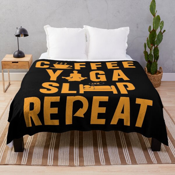Item preview, Coffee Yoga Sleep Repeat designed and sold by amishacreates.