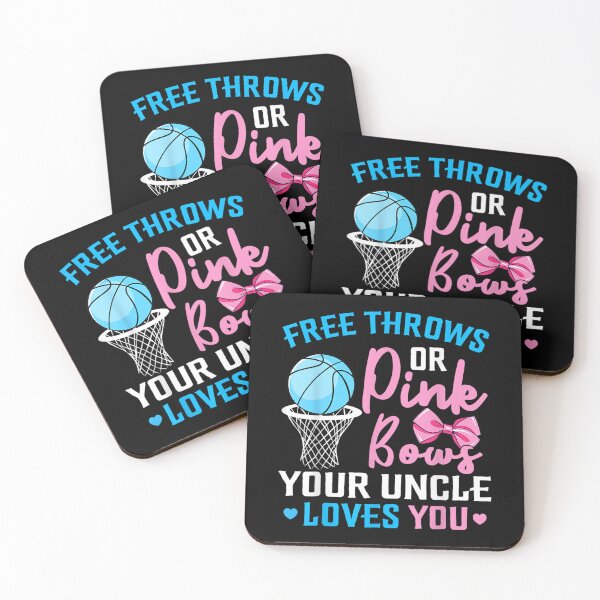 Item preview, Free Throws or Pink Bows Uncle Loves You Gender Reveal  designed and sold by knjisapueyesq.