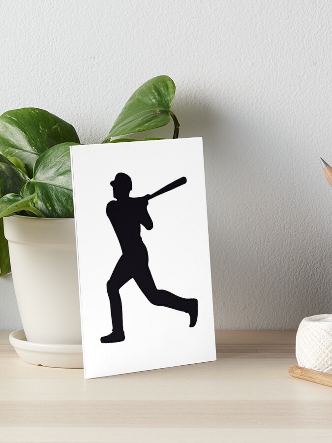 Baseball Player Silhouette - Batter - Black Kids T-Shirt for Sale