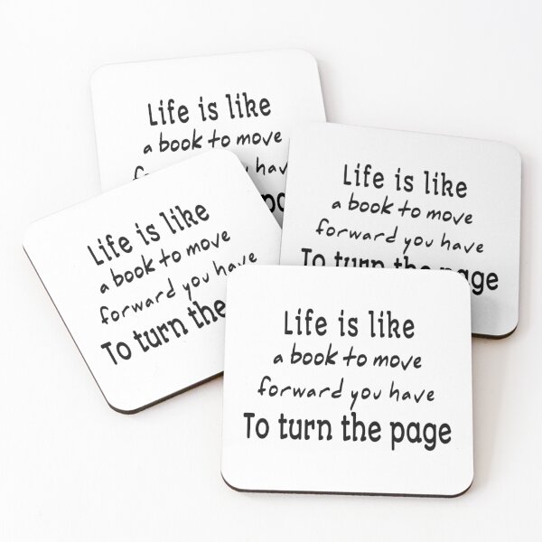 Item preview, Life is like a book to move forward you have to turn the page designed and sold by RendoRed.