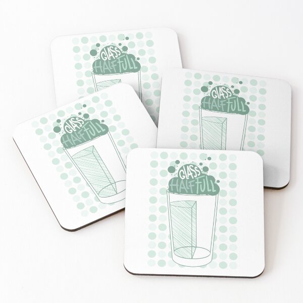 Item preview, Glass half full. Vertically. Retro Vintage Funny Pesimist desing bubbles designed and sold by marie-inks.