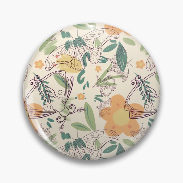 Item preview, Butterfly and flower seamless plants flowers pattern designed and sold by marie-inks.