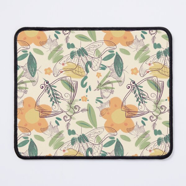Item preview, Butterfly and flower seamless plants flowers pattern designed and sold by marie-inks.
