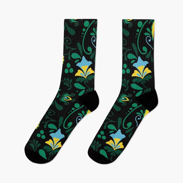 Item preview, floral boho pattern seamles repetitive flowers leaves designed and sold by marie-inks.
