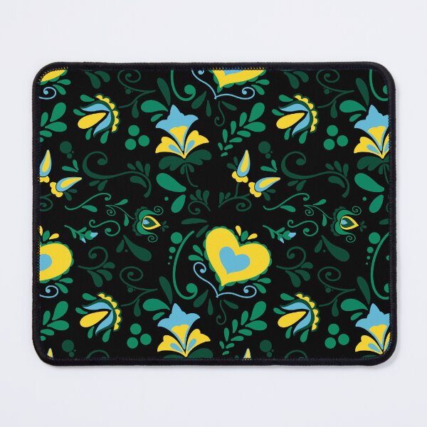 Item preview, floral boho pattern seamles repetitive flowers leaves designed and sold by marie-inks.