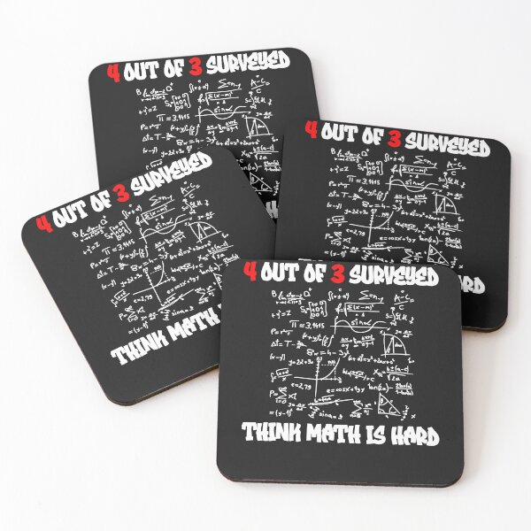 Item preview, 4 Out Of 3 Surveyed Think Math In Hard Teacher designed and sold by ZoraidaLandrua.