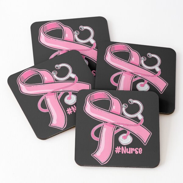 Artikelvorschau, Brustkrebs-Bewusstseins-Krankenschwester-Stethoskop-Rosa-Band entworfen und verkauft von ZoraidaLandrua.
