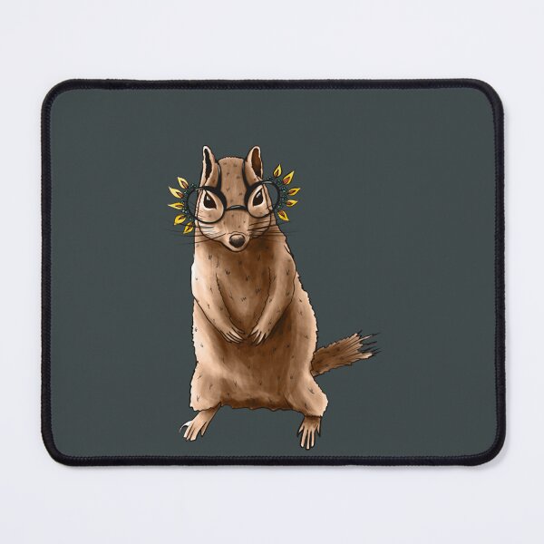 Item preview, Cute Chipmunk With Autumn Leaves Hippie Glasses designed and sold by RobinBadger.