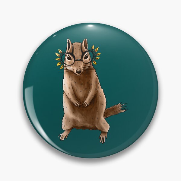 Item preview, Cute Chipmunk With Autumn Leaves Hippie Glasses designed and sold by RobinBadger.