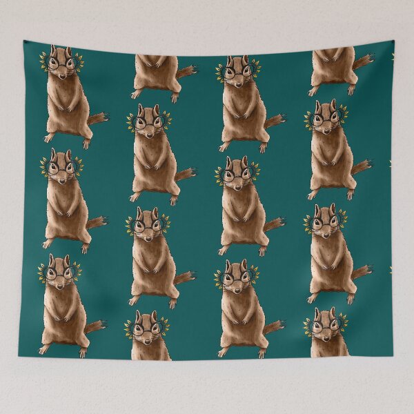 Item preview, Cute Chipmunk With Autumn Leaves Hippie Glasses designed and sold by RobinBadger.