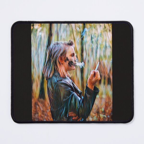 Item preview, Halloween Blonde Vampire Smoking in the Fall designed and sold by DarioNelaj.