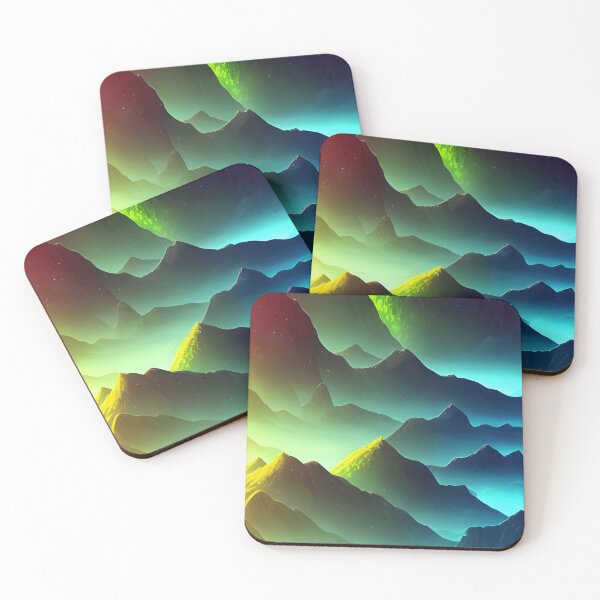 Item preview, Colorful Mountains On Another World designed and sold by SapphireMyst.