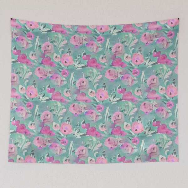 Item preview, Pastel floral abstract pattern designed and sold by Mirarima.