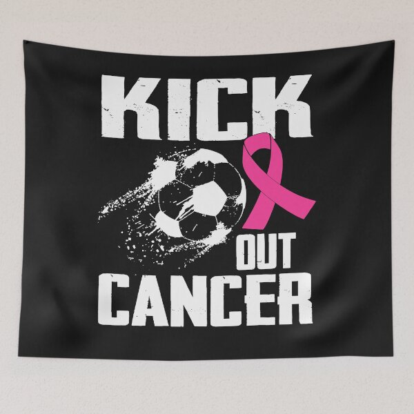 Item preview, Breast Cancer Survivors Kick Out Cancer Soccer Ball Support designed and sold by ZoraidaLandrua.