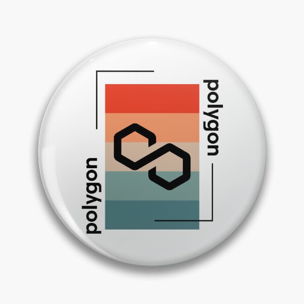 Item preview, Polygon MATIC Crypto Altcoin - Retro Colour Scheme designed and sold by CryptoMoods.
