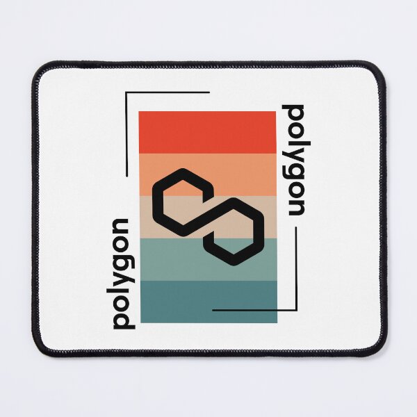 Item preview, Polygon MATIC Crypto Altcoin - Retro Colour Scheme designed and sold by CryptoMoods.