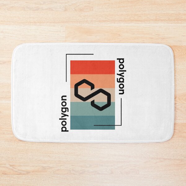Item preview, Polygon MATIC Crypto Altcoin - Retro Colour Scheme designed and sold by CryptoMoods.