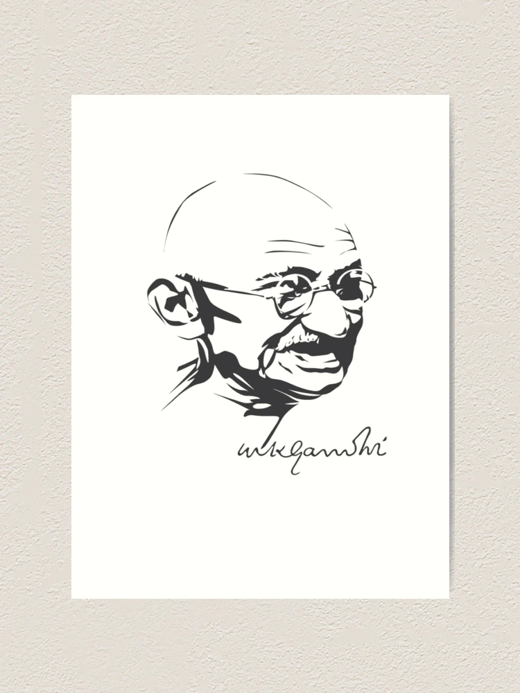 Pencil Sketch Mahatma Gandhi By Nazim Toonzacademy