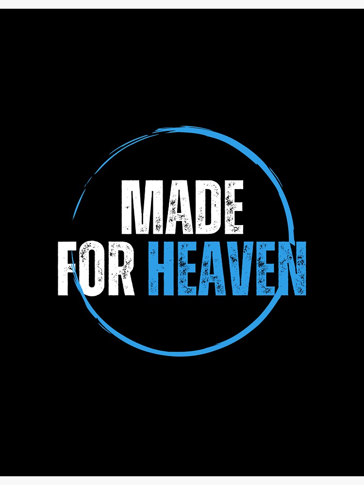 Thumbnail 3 of 3, Sticker, Made for Heaven designed and sold by singlecatholic.