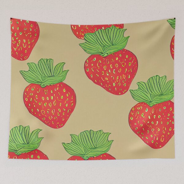Item preview, Simple 2d strawberry pattern designed and sold by UnlockingDesign.
