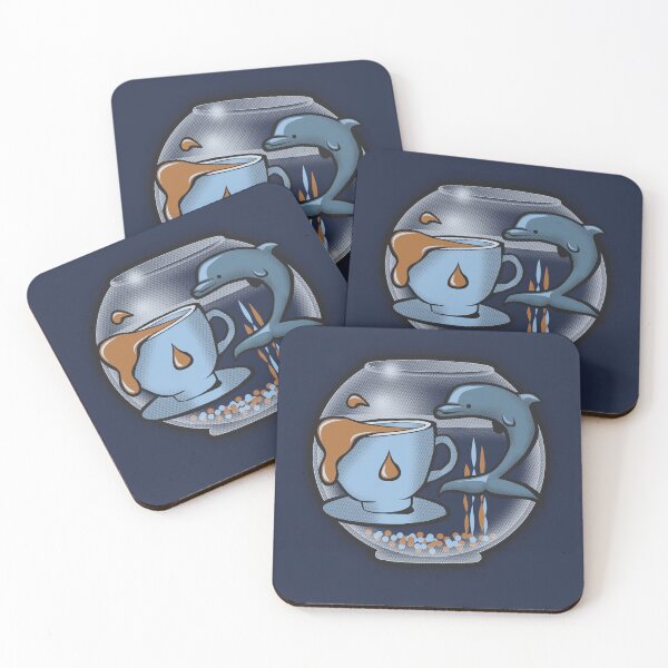 Item preview, Tea and Dolphins designed and sold by robotrobotROBOT.