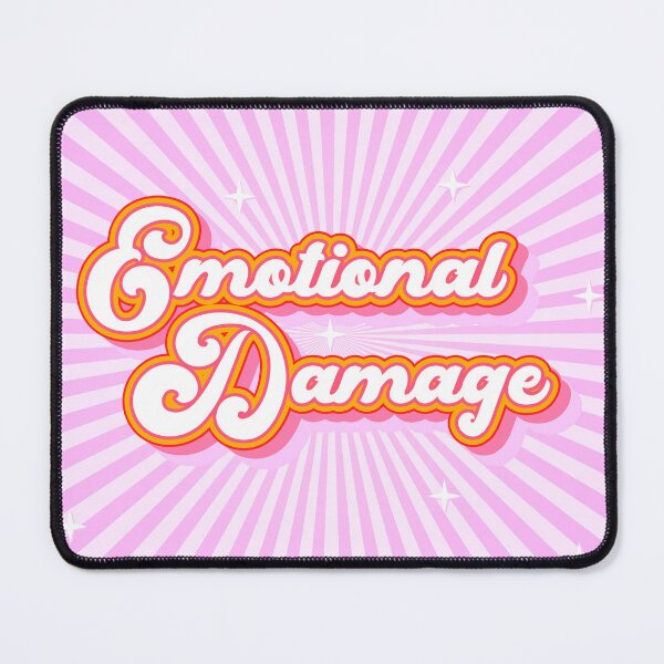 Item preview, Emotional Damage mental health pun designed and sold by JCT Momo.