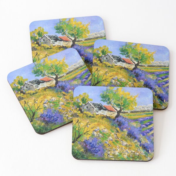 Item preview, Cobertizo en medio de lavanda designed and sold by calimero.