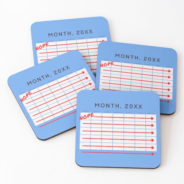 Item preview, Nope Month. funny monthly note organised disorganised calendar designed and sold by marie-inks.