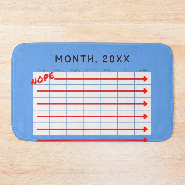 Item preview, Nope Month. funny monthly note organised disorganised calendar designed and sold by marie-inks.